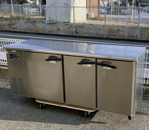即決 2018年製 大和冷機 冷凍コールドテーブル 6061SS-NP-EC 100V 幅1800 奥行600 ワイドスルー エコ蔵くん ダイワ テーブル形冷凍庫