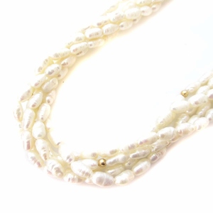 淡水パール ベビーパール 真珠 5mm ネックレス シルバー金具 ホワイト 白 アクセサリー ■GY11 レディース