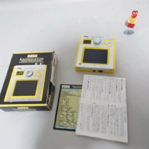 korg kaossilator ko-1 コルグ KO-1 KAOSSILATOR yellow ダイナミック フレーズ シンセサイザー 箱付き動作不明品 送料無料 ☆