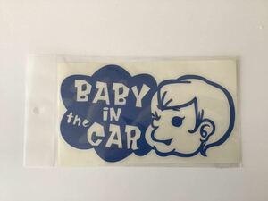 ●BABY in CAR(ベビーインカー)カッティングシート/車用ステッカー/ドライブサイン/セーフティサイン/ブルー