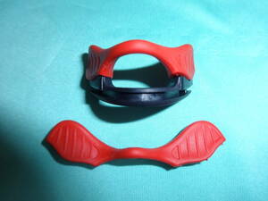 ★ Mフレーム2.0用 ノーズパッド２種セット Nose Pad for Oakley M Frame 2.0　RED