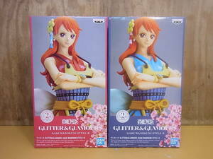 □Fa/496☆【未開封品】バンプレスト BANPRESTO☆ワンピース ONEPIECE☆ナミ ワノ国スタイルII [A]＆[B] 2個セット☆GLITTER＆GLAMOURS