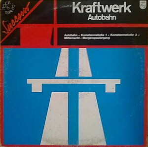 言わずもがな電子音楽名盤！珍しいジャケのイタリア盤　　Kraftwerk Autobahn　1974　ＬＰ