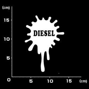 送料無料★1258★DIESEL　ディーゼル★キャンプ★キャンパー★CAMP★グランピング★ステッカー