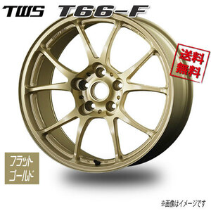 TWS TWS T66-F フラットゴールド 18インチ 5H100 8J+44 4本 56 業販4本購入で送料無料