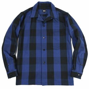 CORONA UTILITY French Cafe Shirt オープンカラーシャツ フランネル ボックスシルエット サイズM Workers ワーカーズ ブロックチェック