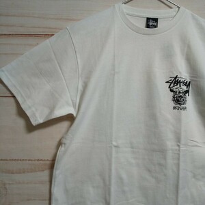 1スタ ステューシー 272 沖縄シーザープリントTシャツ M ホワイト