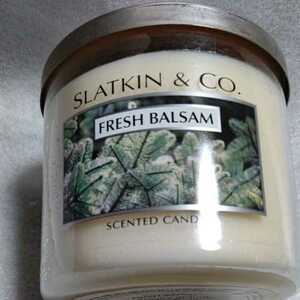 キャンドル SLATKIN & CO. フレグランス SCENTED CANDELE FRESH BALSAM ローソク