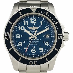 ブライトリング BREITLING スーパーオーシャン2 44 A17392 腕時計 SS 自動巻き ブルー メンズ 【中古】