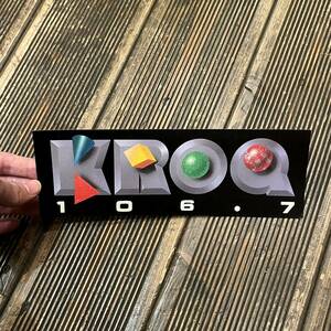 デッドストック☆1980s☆KROQ☆ステッカー☆バンパーステッカー☆ビンテージ☆オールド☆アメリカ製☆USA製☆デカール☆シール