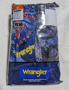 送料込み　Wrangler ラングラー メンズ　トランクス　パンツ　4Lサイズ　綿100％　青黒系　2枚セット　新品