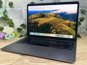 【良品♪】Apple MacBook Air 2020[ M1 3.2GHz/RAM:8GB/SSD:512GB/13.3インチ]Sonoma スペースグレー 動作品