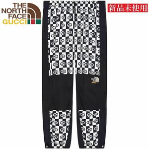 激レア★ Lサイズ★ 【新品箱タグ付き】GUCCI × THE NORTH FACE グッチ ザノースフェイス GG モノグラム 総柄 トラックパンツ ボトムス