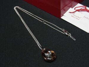 1円 Baccarat バカラ プシデリック クリスタルガラス SV925 ネックレス ペンダント アクセサリー レディース シルバー系 AW4640