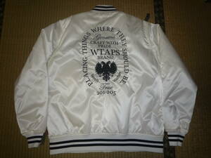 新品未使用　付属品完備　17AW WTAPS TEAM JACKET.NYLON.TWILL WHITE Mサイズ　HERALDRY