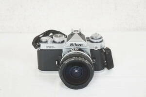 ⑤ Nikon ニコン FM3A シルバー 一眼レフ フィルムカメラ Fisheye-NIKKOR Auto F3.5 16mm 魚眼レンズ セット 7005136011