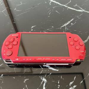 SONY ソニー PSP-3000 プレイステーションポータブル 本体のみ レッド 動作未確認 現状品