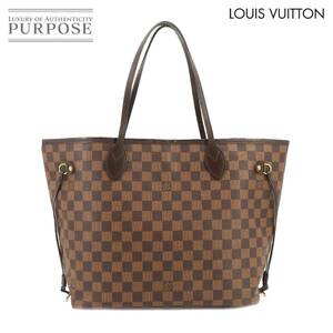 ルイ ヴィトン LOUIS VUITTON ダミエ ネヴァーフル MM トート バッグ エベヌ スリーズ N41358 ゴールド 金具 90217016