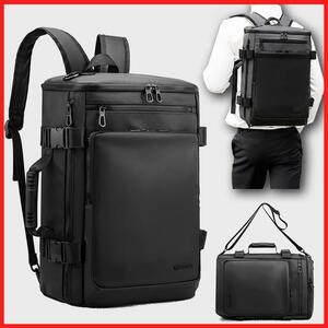 3way リュック バッグパック PC ショルダー 手提げ 大容量 黒 ビジネス 旅行 通学 通勤 メンズ レディース カジュアル フォーマル