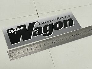 三栄書房 雑誌 Option Wagon オプション ワゴン ステッカー シール デカール ロゴ 非売品 希少 当時物 絶版 レア 未使用品