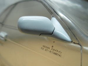 1/10　SRP　ドアミラー　NISSAN　SKYLINE　GT-R　R32　Tamiya　A