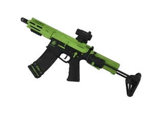 【動作保証】KRYTAC クライタック TRIDENT Mk2 PDW-M 限定 蛍光緑 VECTOR OPTICS サイト付き 電動ガン エアガン 中古 N8845770