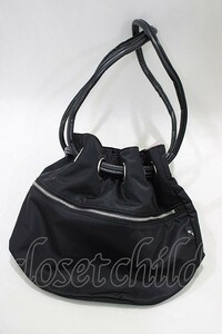 Katie / ELLEN drawstring BAG ブラック H-23-11-12-059-LO-BG-KB-ZT161