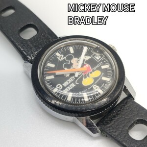 【希少】★動作品★ BRADLEY MICKEY MOUSE 腕時計 時計 ブラッドレイ ミッキーマウス ウォルトディズニー 手巻き スイス製 015S SCH 18
