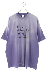 ヴェトモン VETEMENTS 23SS UE63TR320L サイズ:S NotDoingShitTodayオーバーサイズTシャツ 新古品 SB01