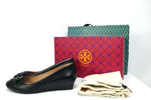 TORY BURCH トリーバーチ MILLER ミラー 35MM ウェッジソール パンプス ブラック サイズ7 24cm