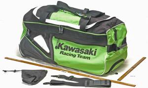 [Delivery Free]1990s? Kawasaki Genuine Parts Racing Team Eckl Bag FUCHS [tag9999] 