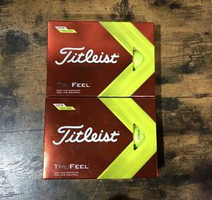 ★ Titleist タイトリスト TRUFEEL トゥルーフィール ゴルフボール ２ダース 24球 イエロー ★