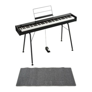 コルグ KORG D1 DIGITAL PIANO 電子ピアノ 純正スタンド（ST-SV1） ピアノマット(グレイ)付きセット