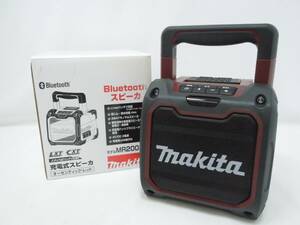 ‡ 0941 【美品】 makitaマキタ Bluetooth スピーカー MR200AR 充電式スピーカー オーセンティック・レッド 使用感少