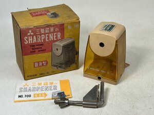 当時物 三菱鉛筆 鉛筆削器 削り 手回し式 手動 長期保管品 昭和レトロ aprh-pr