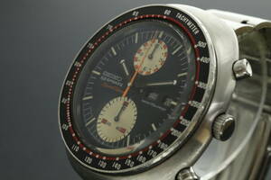 LVSP6-4-49 7T044-19 SEIKO セイコー 腕時計 6138-0010 ファイブスポーツ スピードタイマー 自動巻き 約121g メンズ シルバー 動作品 中古