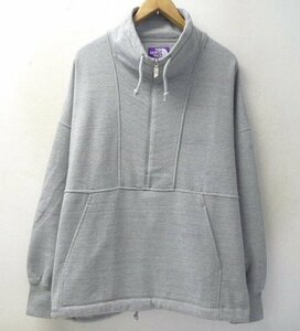 ◆ ノースフェイス パープルレーベル 2023 ハーフジップ Half-zip Sweat Anorak スウェット グレー サイズM NT6306N