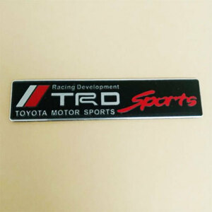 TRD Sports　 (TRD スポーツ）　アルミニウムステッカー　1枚