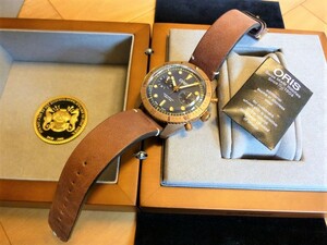 ★未使用レア ORIS Carl Brashear Chronograph Limited Edition オリス カール・ブラシア クロノグラフ リミテッドエディション 限定メンズ