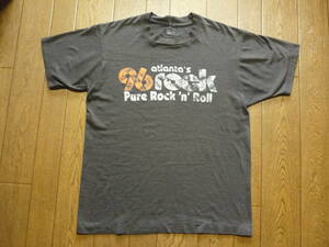80s USA製　ヴィンテージ　96ROCK　ラジオ局　アトランタ　半袖　Tシャツ　サイズL