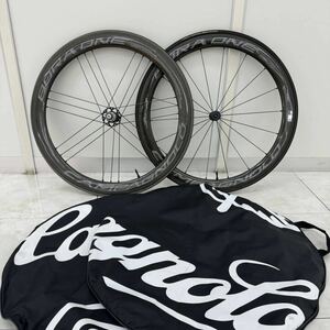 現状品 Campagnolo カンパニョーロ BORA ONE 50 ボーラ ワン 自転車 前後ホイールセット チューブラー シマノフリー カーボン