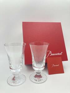 【382】未使用 保管品 Baccarat バカラ ミルニュイ ワイングラス 2客セット 箱付き 約口径7.5㎝×高さ14.5㎝ グラス ペアグラス