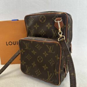 1円　LOUIS VUITTON ルイヴィトン M45238 モノグラム ミニアマゾン クロスボディ ショルダーバッグ 斜めがけバッグ ブラウン系