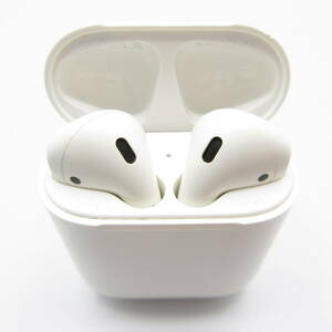 T1086☆Apple AirPods エアポッズ【充電ケース 第1世代 A1602・ イヤホン 第2世代 A2032 A2031】ワイヤレス 動作確認後初期化済み 中古品