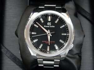 24年2月公式メンテ済【美品】グランドセイコー Grand Seiko スポーツコレクション クォーツ SBGX343 23年4月購入 ブラック メンズ 腕時計