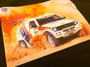 1992パリルカップラリー(パリダカールラリー)三菱パジェロ・トートバッグ★篠塚建次郎LKPオリジナルバッグPAJERO Paris Dakar Rally LeCap
