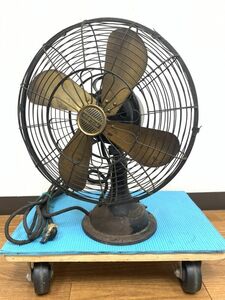 当時物 MITSUBISHI 三菱 A-C FAN Motor 扇風機 真鍮4枚羽根 ジャンク部品取