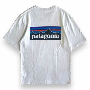 19年製 PATAGONIA パタゴニア P-6 Logo Responsibili-Tee 半袖 バック プリント Tシャツ 39174 SP19 トップス カットソー XS ホワイト 白