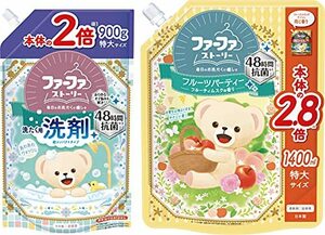 ファーファ ストーリー 柔軟剤 フルーツ パーティー フルーティ ムスク の香り 詰替 (1400ml) 1個 洗濯用 液体 洗剤 あわあわ ウォッシュ