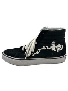 VANS◆×PEANUTS/SK8-HI REISSUE/Snoopy Bones/US9/BLK/VN0A2XSBOHL